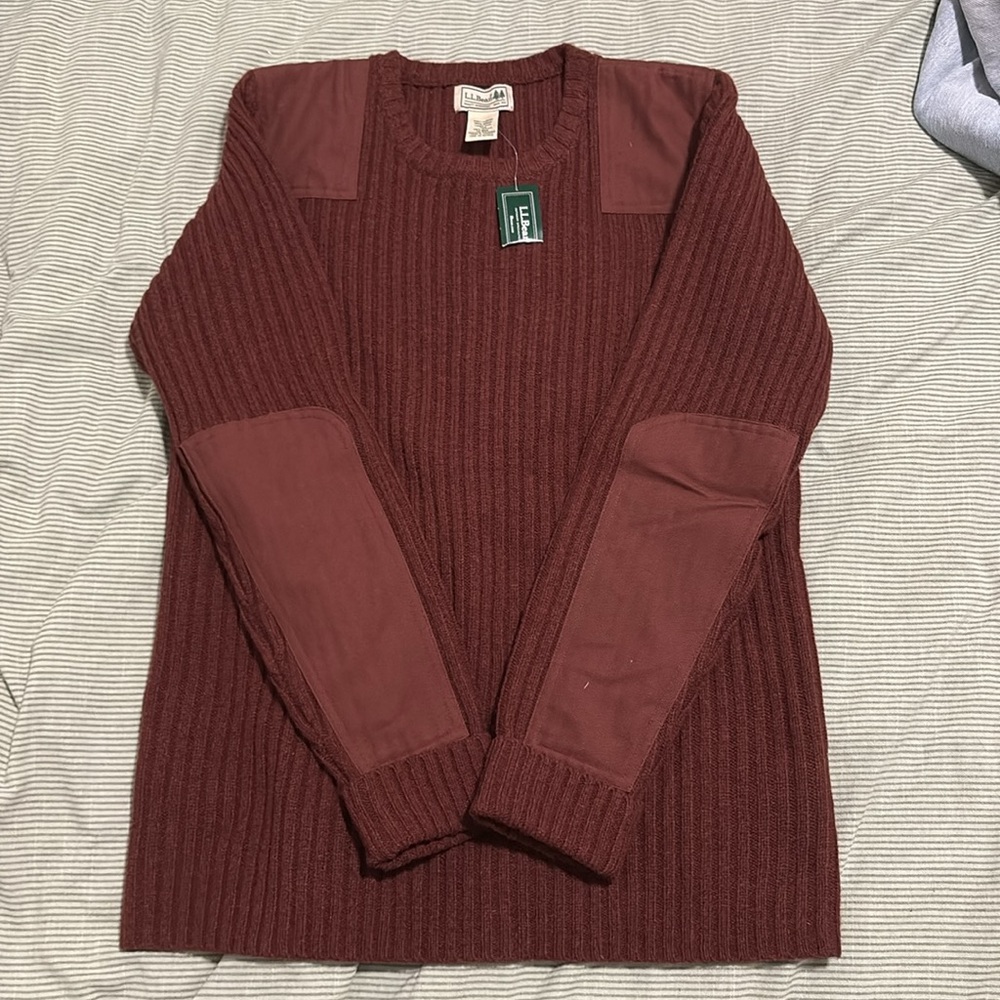 L.L. Bean Commando Crewneck Merino Wool Sweater